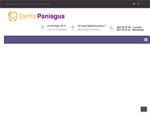 Tablet Screenshot of dentalpaniagua.com